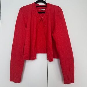 Red Cardigan - American Eagle